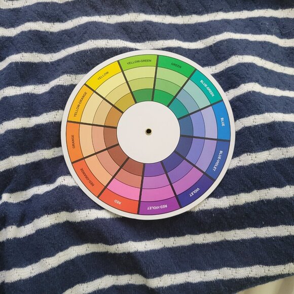 Liz Claiborne Womens Top 3X Plus Knit 3/4 Sleeve Lined Blue Stripe STR111E - Picture 7 of 7